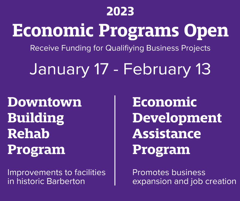 Economic Development and Downtown Rehabilitation Funding Available