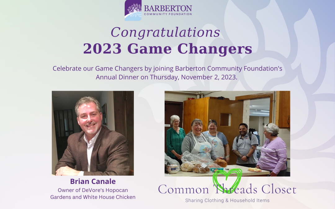 Meet Barberton Community Foundation’s 2023 Game Changers