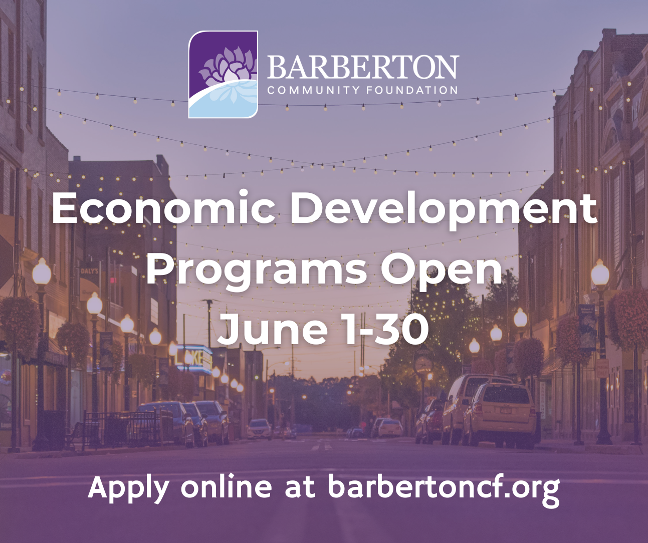 Program Announcement Economic Development and Downtown Building