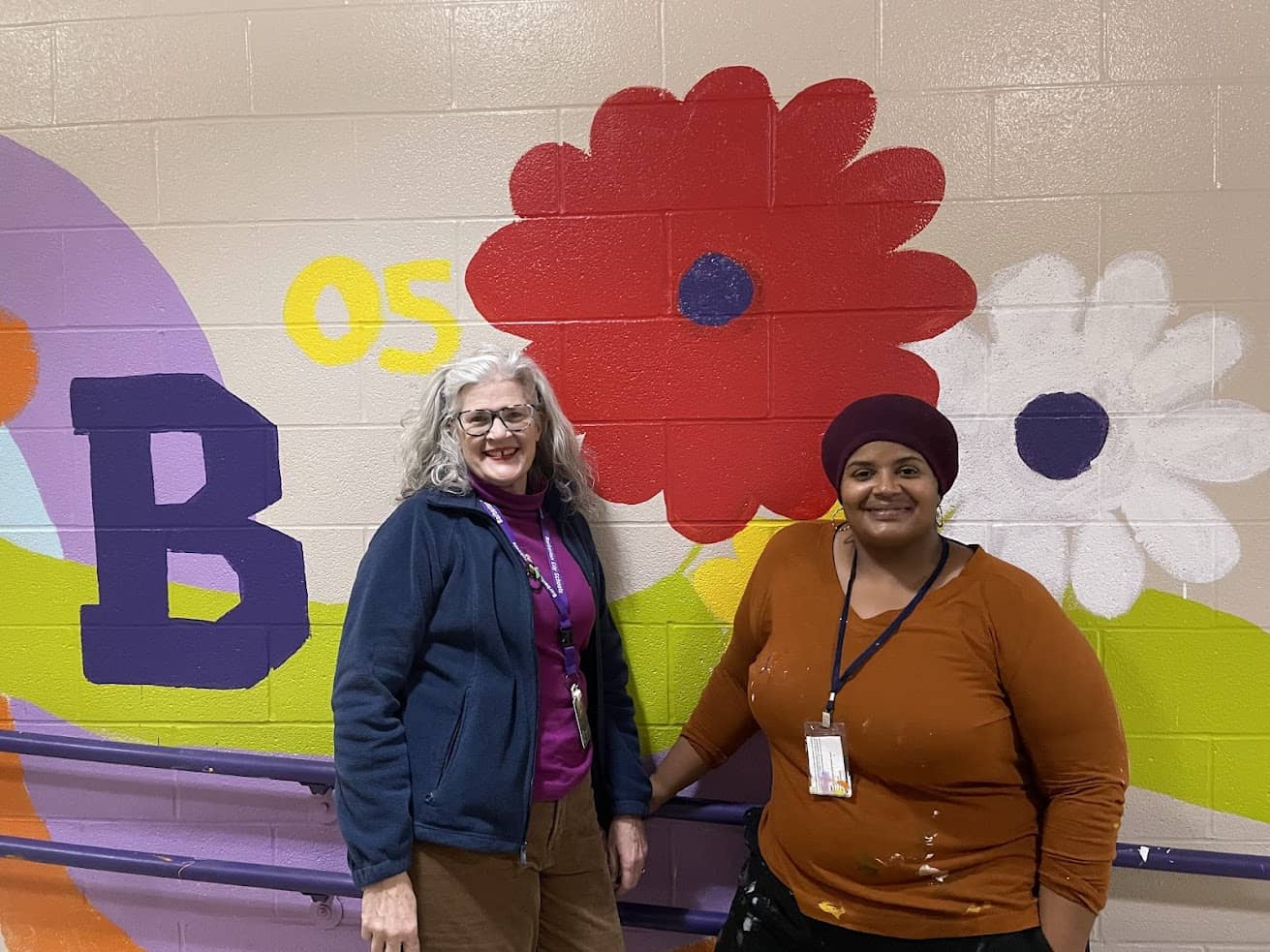 BIS Teachers MaryElizabeth Norman and Darrah Harper - Mural Project - Grant Cycle 3
